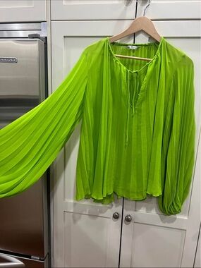 Zara green blouse
